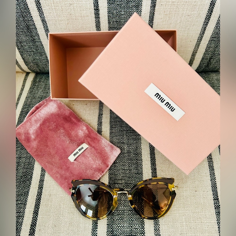 Miu Miu Havana Tortoise Shell Sunglasses